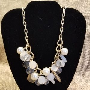 Fashion Jewelry Gold Necklace with Pearls & Gems